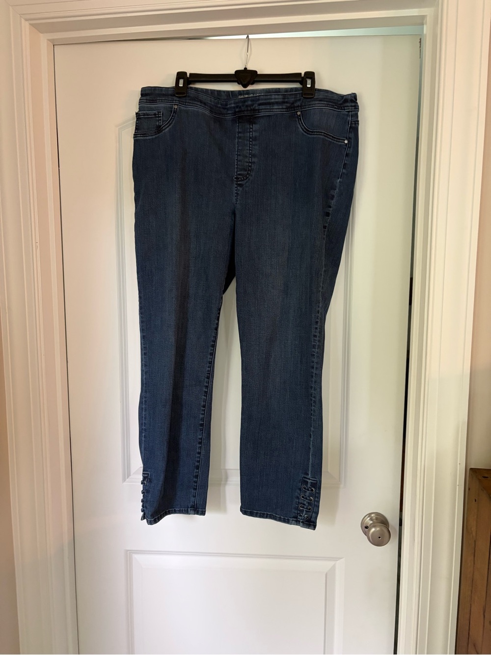 Chico's Dark Blue Straight-Leg Jeans
